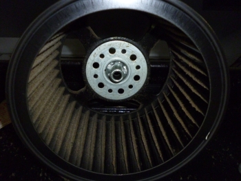 クリーニング前のシロッコファン