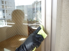 窓ガラス網戸サッシクリーニングの作業手順5